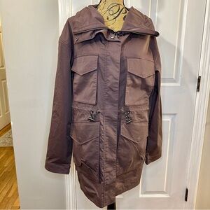 Varley Bryce Parka Jacket Raisin Large New